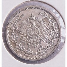 Deutsches Reich 1/2 Mark 1906 A*
