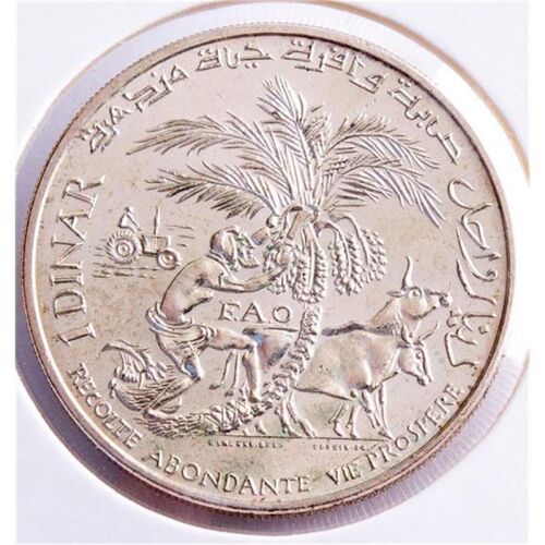 Tunesien 1 Dinar 1970 - FAO Dattelernte*