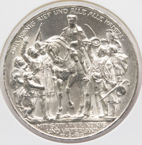 Deutsches Reich 3 Mark 1913 - 100. Jahrestag der Befreiungskriege*