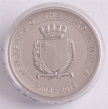 Malta 5 Euro 2018 "10 Jahre Euro "