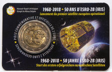 Belgien 2 Euro 2018 - Satellit ESRO 2B - in franz. Coincard