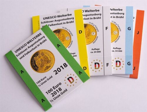 Goldeuroschuber für 100 Euro 2018 - Augustusburg und Falkenlust adfg oder j