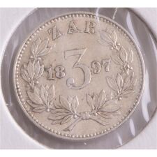 Südafrika 3 Pence 1897*