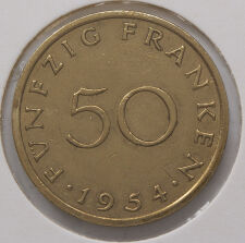 Saarland 50 Franken 1954 *