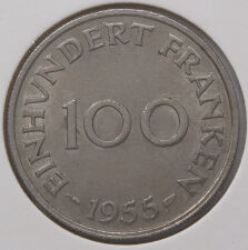 Saarland 100 Franken 1955 *