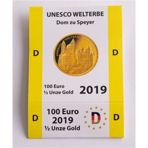 Goldeuroschuber f&uuml;r 100 Euro 2019 - Dom zu Speyer - D