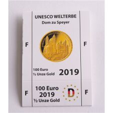 Goldeuroschuber f&uuml;r 100 Euro 2019 - Dom zu Speyer - F