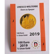 Goldeuroschuber f&uuml;r 100 Euro 2019 - Dom zu Speyer - J