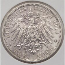 Deutsches Reich 3 Mark 1910 "Wilhelm II."*