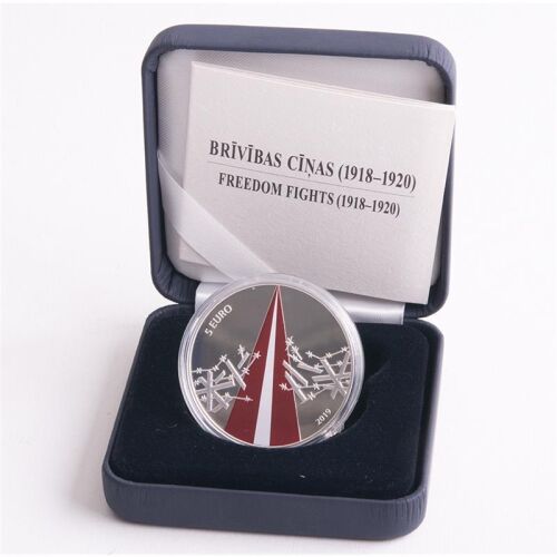 Lettland 5 Euro 2019 "Freiheitskämpfe" PP