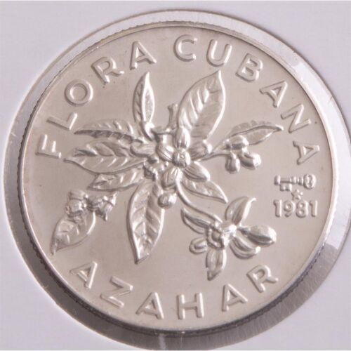 Kuba 5 Pesos 1981 - Flora Cubana - Azahar*