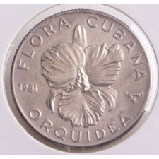 Kuba 5 Pesos 1981 - Flora Cubana - Orquidea*