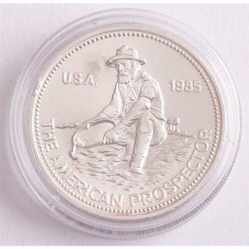 USA Silber Medaille 1985 - Goldsucher - Golden State Mint*