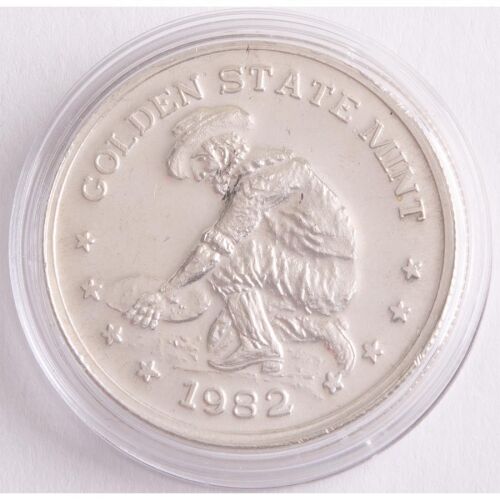 USA Silber Medaille 1982 - Goldsucher - Golden State Mint*