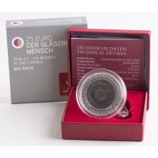 Österreich 25 Euro Niob 2020 - Der Gläserne Mensch