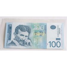 Serbien 100 Dinar 2013 "Nikola Tesla" Banknote*