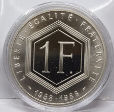 Frankreich 1 Franc 1988 - de Gaulle*