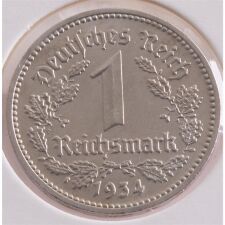 Deutsches Reich 1 Reichsmark 1934 D*