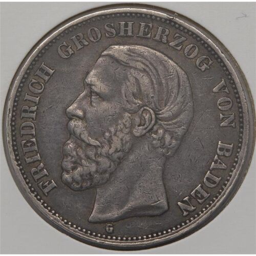 Deutsches Reich 5 Mark 1895 - Friedrich - Baden*