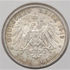 Deutsches Reich 3 Mark 1912 "Wilhelm II. - Preussen"*
