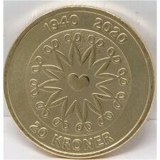 Dänemark 20 Kronen 2020 - 80. Geburtstag Margarethe unc.