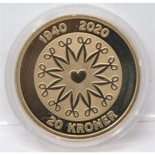 Dänemark 20 Kronen 2020 - 80. Geburtstag Margarethe PP