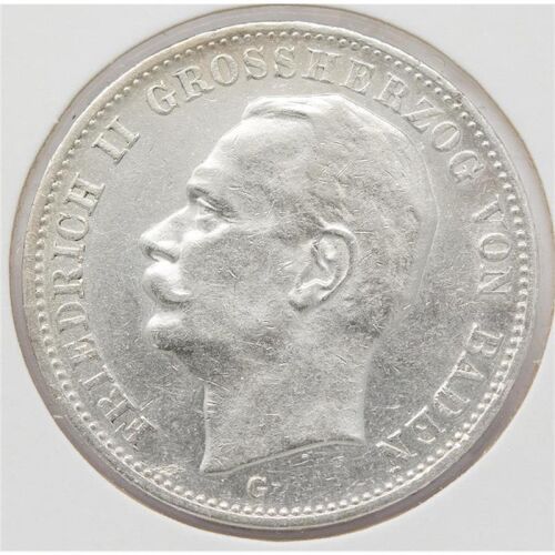 Deutsches Reich 3 Mark 1910 - Friedrich II. - Baden*