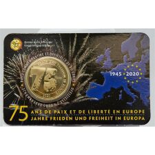 Belgien 2,5 Euro 2020 (FR)- 75 Jahre Frieden in Europa  in Coincard