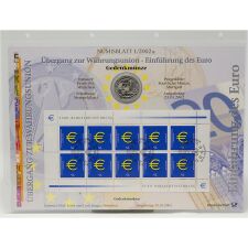 Deutschland 10 Euro 2002 - Numisbrief - Währungsunion*