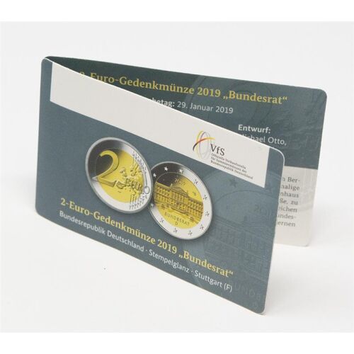 Deutschland 2 Euro 2019 "Bundesrat" Coincard VFS - F -