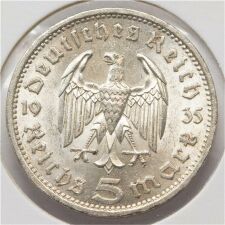 Deutsches Reich 5 Reichsmark 1935 A - Hindenburg*