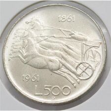 Italien 500 Lire 1961 - Quadriga*