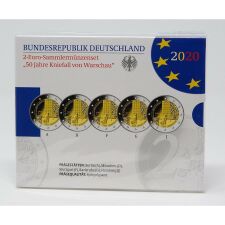 Deutschland 2 Euro Satz 2020 - Kniefall von Warschau - PP