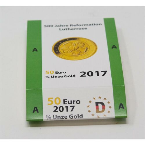 Goldeuroschuber f&uuml;r 50 Euro 2017 - Lutherrose - A