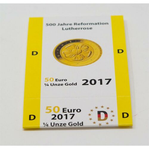 Goldeuroschuber für 50 Euro 2017 - Lutherrose - D