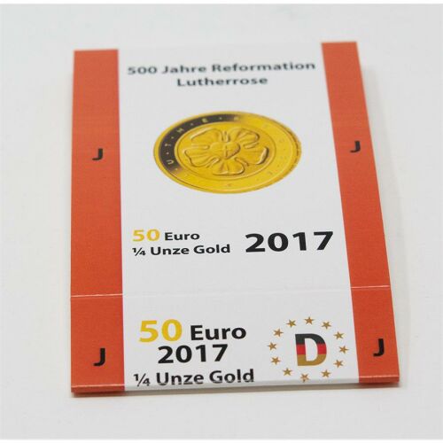 Goldeuroschuber für 50 Euro 2017 - Lutherrose - J