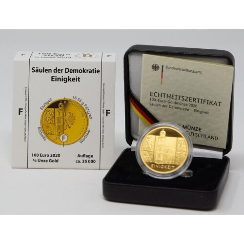 Deutschland 100 Euro 2020 - Einigkeit - F