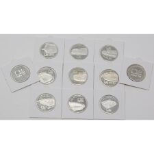 Medaillensatz FIFA WM 1974 - 11 x 13 g - 1000er Silber