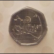 Großbritannien 50 pence 2020 - Winnie the Pooh Serie #3 - Ferkel - BU