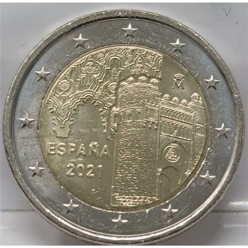 Spanien 2 Euro 2021 - Altstadt von Toledo - unc.