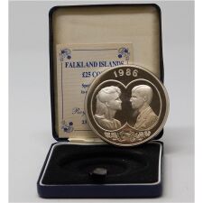 Falkland Islands 25 Dollar 1986 - Royal Wedding*