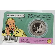 Belgien 5 Euro 2021 - Blake & Mortimer in Coincard