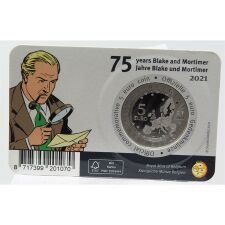 Belgien 5 Euro 2021 - Blake & Mortimer in Coincard -...