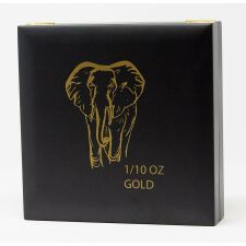 Münzbox - Somalia Elefant - für 25 x 1/10 Unzen...