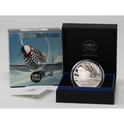 Frankreich 10 Euro 2021 - Geschichte der Luftfahrt - Mustang P-51 - PP