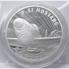 Frankreich 10 Euro 2021 - Geschichte der Luftfahrt - Mustang P-51 - PP