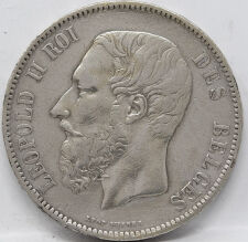 Belgien 5 Francs 1873 - Leopold II.*