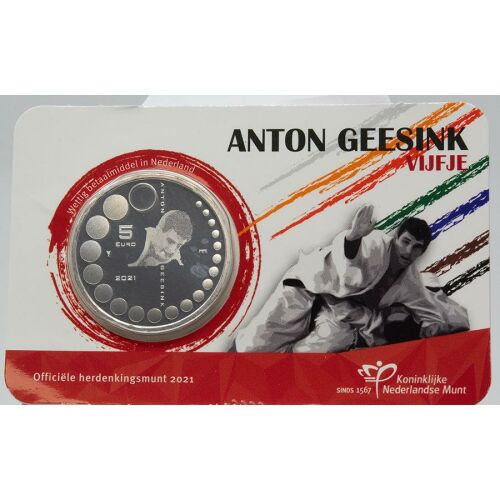 Niederlande 5 Euro 2021 - Anton Geesink - unc.