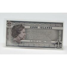 Cook Islands 1 Dollar 2021 - Mr. Bean - Silber Banknote