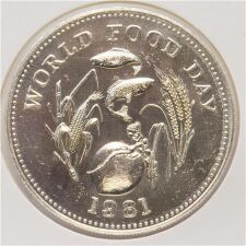 Philippinen 25 Piso 1981 - F.A.O. - World Food Day*